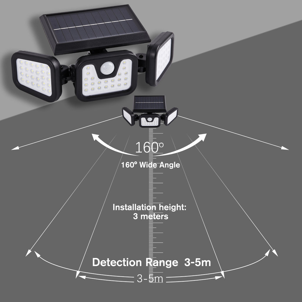 74LED Solar Powered Security Light (2 Pack)