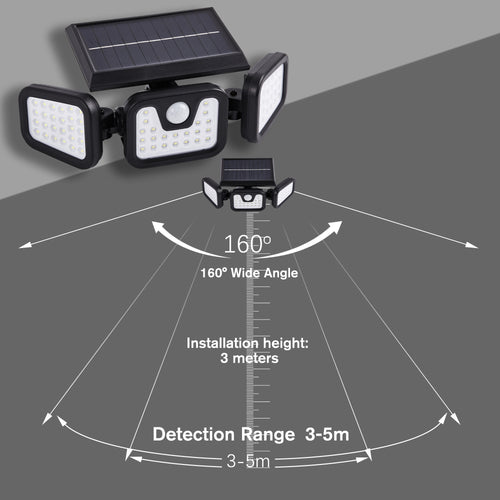 74LED Solar Powered Security Light