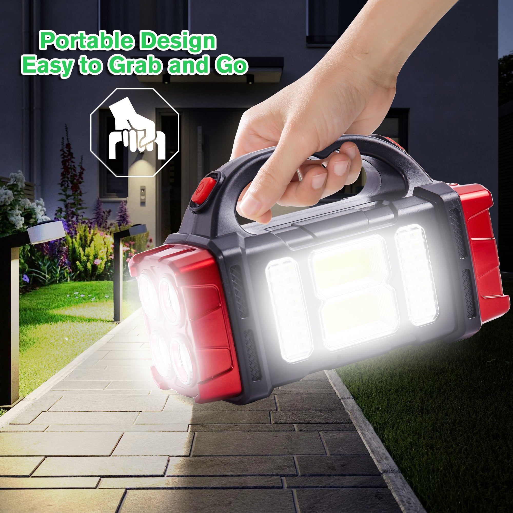 Dual Charging LED Torch – Solar & USB