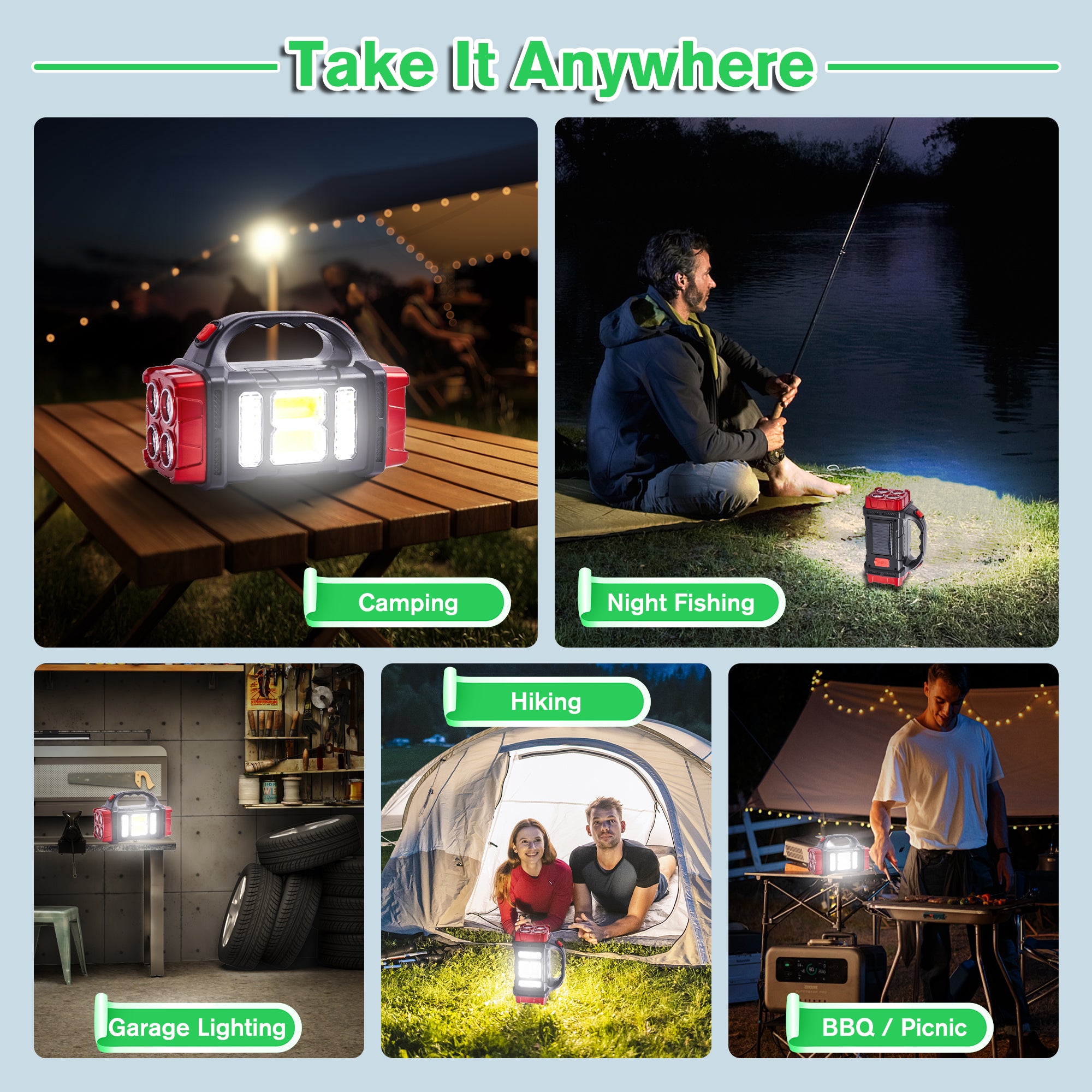 Dual Charging LED Torch – Solar & USB