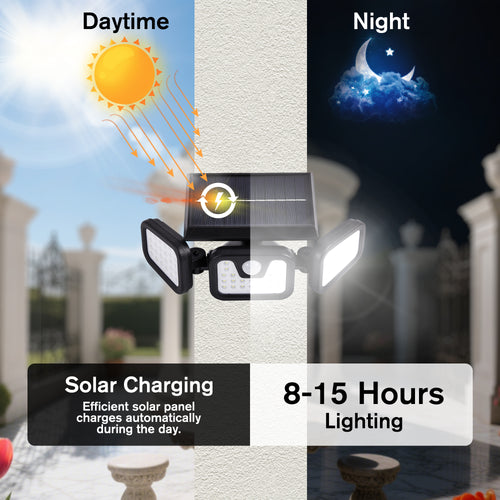 74LED Solar Powered Security Light (2 Pack)