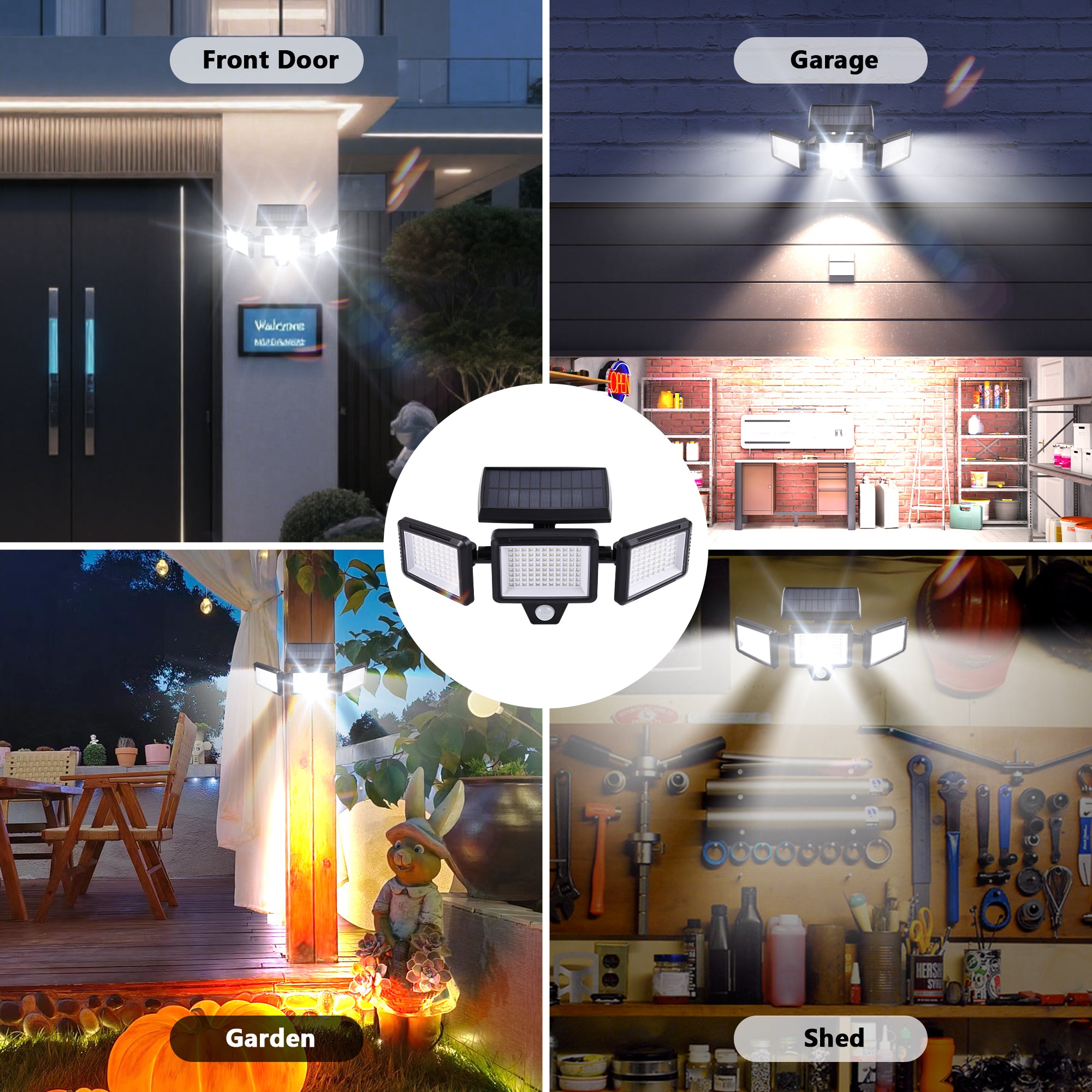 210LED Solar Powered Security Light