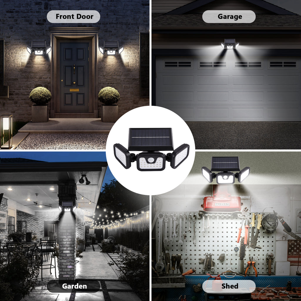 74LED Solar Powered Security Light (2 Pack)